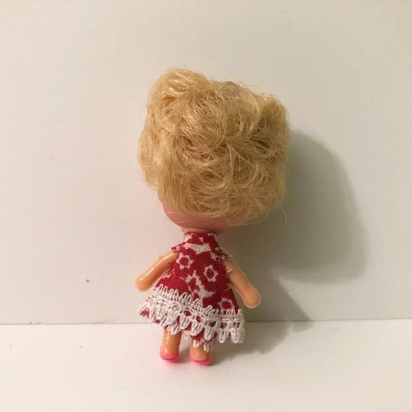 Vintage Liddle Kiddle Clone Doll Necklace Loop 2 Inch Tall - Picture 2 of 12